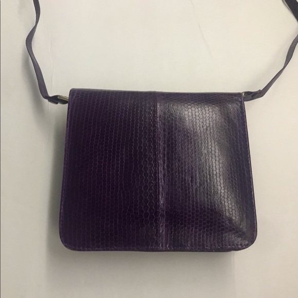 New Thai Purple Snakeskin Pocketbook Purse made in Thailand - Picture 8 of 16